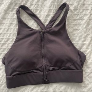 “No-Bounce” Sports Bra from Fabletics - High Neck, Zip Front, Criss Cross Back
